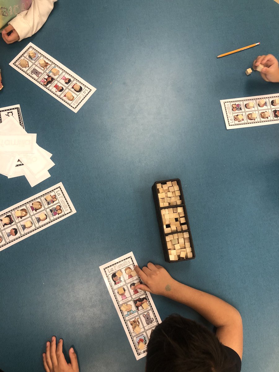 Learning a second language is a gift that lasts a lifetime! Here our division 1 students are building their Spanish skills by practicing in various literacy centres. #ECSDfaithinspires