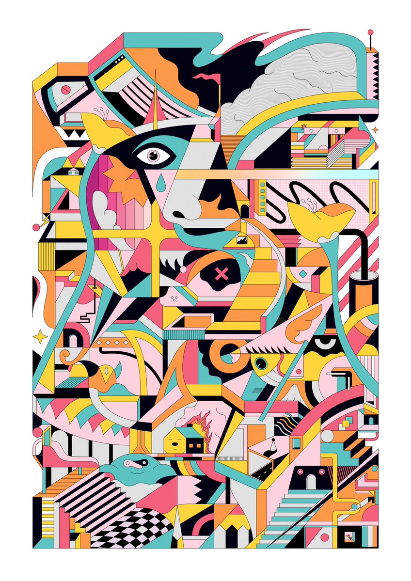 tormius's tweet photo. #PortfolioDay my work is about geometry &amp; vectors, from small compositions to more detailed ones but always with the same essence. Thanks for watching! 🤍 https://t.co/FYsUyHTDuU