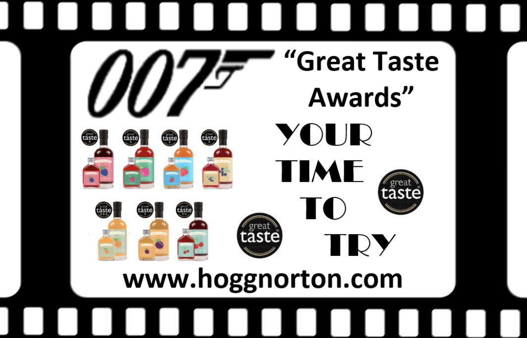 hoggnorton's tweet photo. We now have 007 Great Taste Awards so it’s your time to try them!!!
🍸 Enjoy them shaken not stirred 🍸
#hoggnorton #007 #liqueurs #guildoffinefood #greattasteawards #sbs #proud #peakdistrict #vppd #fruitliqueurs https://t.co/COQbWy2YHE