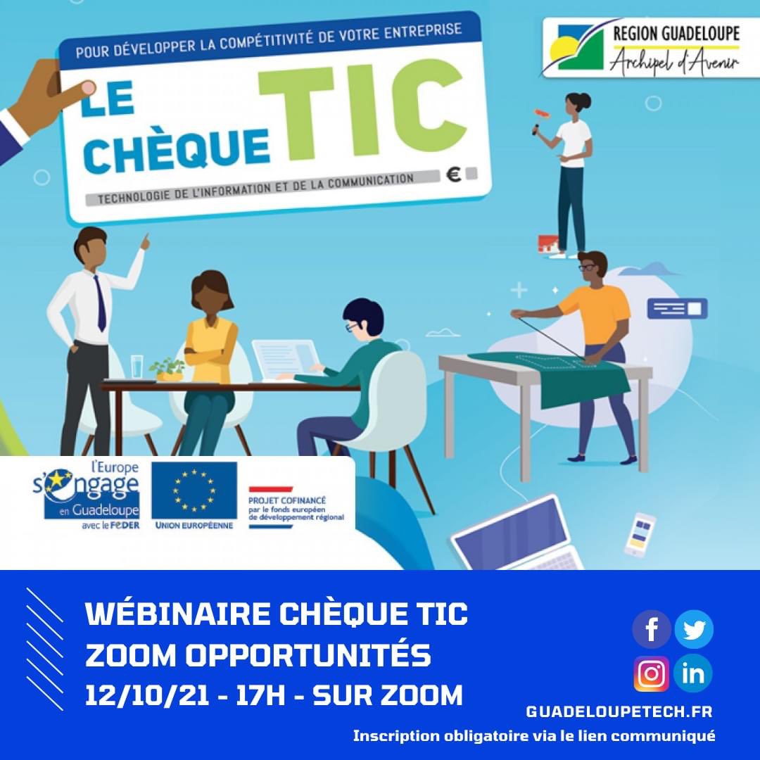 FOCUS OPPORTUNITES by Guadeloupetech aujourd’hui 
Inscrivez vous dès maintenant : zoom.us/meeting/regist…

#tech #numérique #Guadeloupe