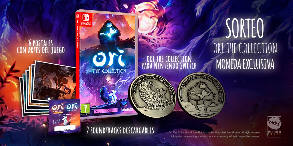 ⚠️ SORTEO ⚠️

Una copia del juego para Nintendo Switch y las dos últimas monedas (exclusivas) que tenemos en nuestro poder...

✅ Síguenos 
🔄 Dale retweet
🗣️ Comenta con #OriTheCollection describiendo con una sola palabra estos dos juegos...

⏰ Hasta 15/10
*solo para España