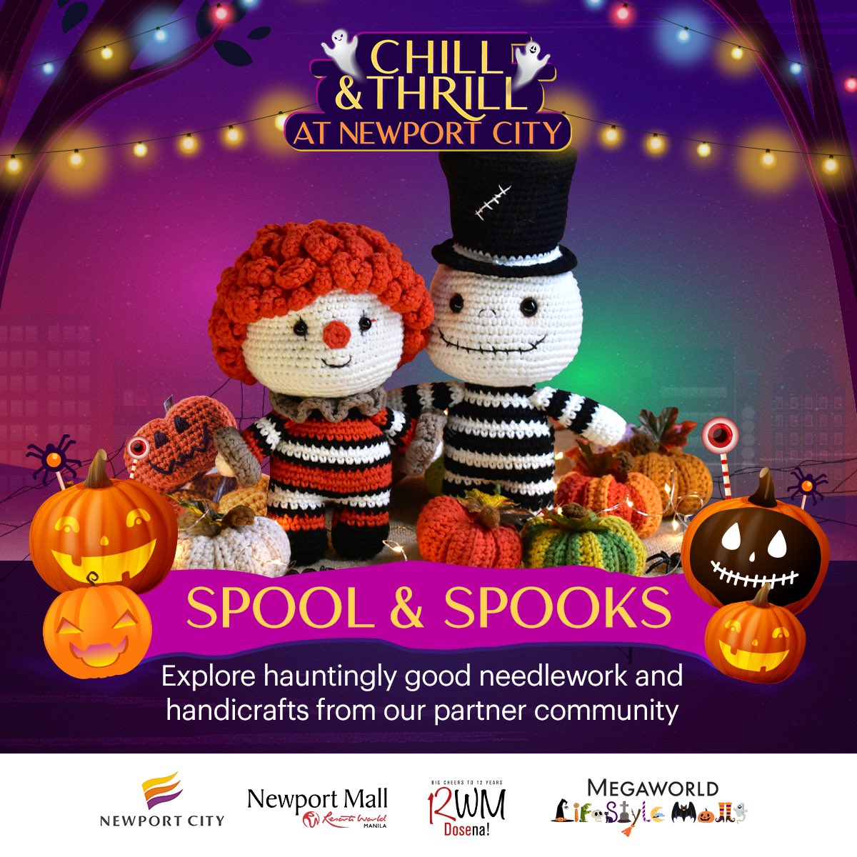 🍤🍭🕸Have a wickedly good time with drinks, arts and crafts, and online treats at #NewportCity ‘s Chill &amp; Thrill this October! 🎃👻🍻 @rwmanila <a href="/MegaworldMalls/">Megaworld Lifestyle Malls</a>