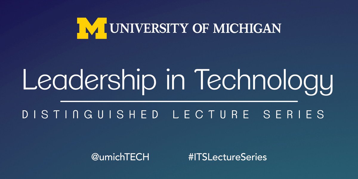 UMich's tweet photo. .@UMichStudents, #UMichTECH is hosting our first in-person #ITSLectureSeries. Hear from @AntonioNeri_HPE, CEO @HPE about his leadership journey and ask your questions. Stop by @MichiganRoss on 10/13 at 11 a.m.-noon. FMI: https://t.co/90Zofewecc https://t.co/VB4bFFGwTf