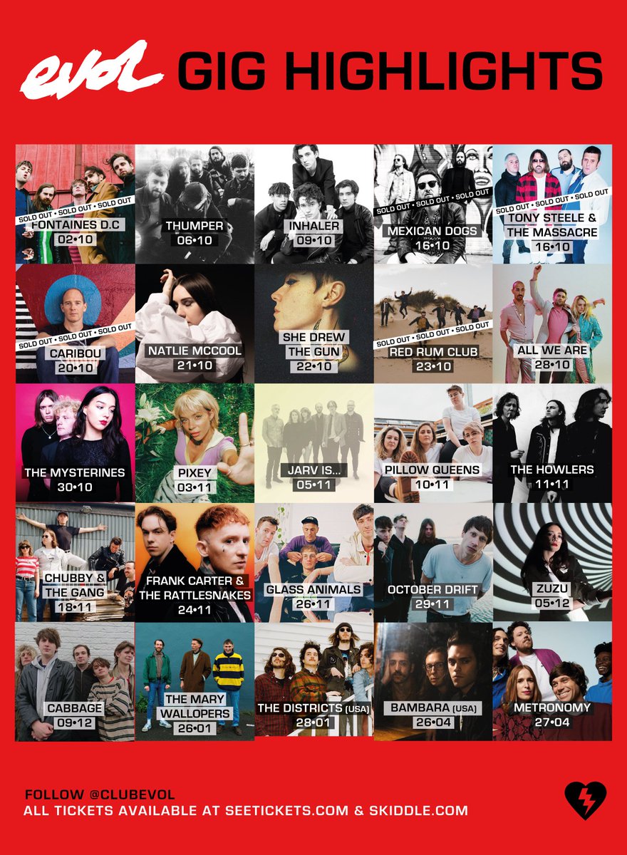 ClubEVOL's tweet photo. ***COMPETITION***
The EVOL Golden Ticket returns... to win a YOU + 1 ticket to all the remaining shows on this flyer simply follow @ClubEVOL and RT this tweet. Winner announced on Friday -x- https://t.co/LGL6D7M7wF