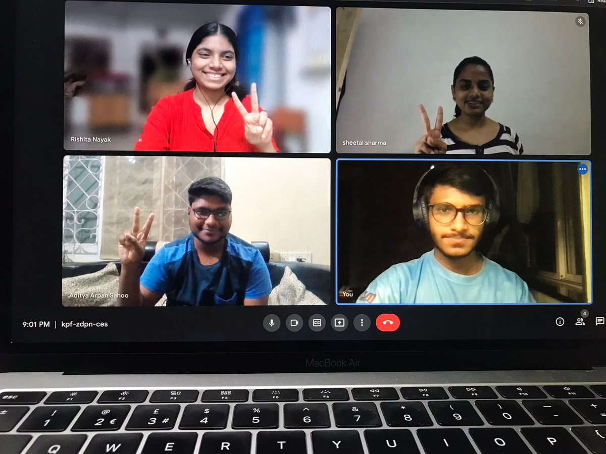 adityaa_sahoo's tweet image. Time flows so quickly when I&apos;m in meet with these folks : )
It was nice sharing a cup of coffee(virtually) with @rishita_nayak35 , @Sheetal1sharma , @MrunankPawar . Thank You @MLHacks for this opportunity and @hackthisfall for these amazing folks : )
#HackThisFall #LocalHackDay