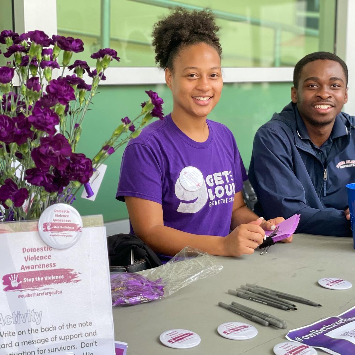 We’d like to thank all of our Greeks that attended last week’s Domestic Violence Awareness Month collaboration with Owls Care. We are so proud to be a part of a community that works constantly to be better supporters and advocates for survivors.

⦁⦁⦁
#faufslife #faugreeks