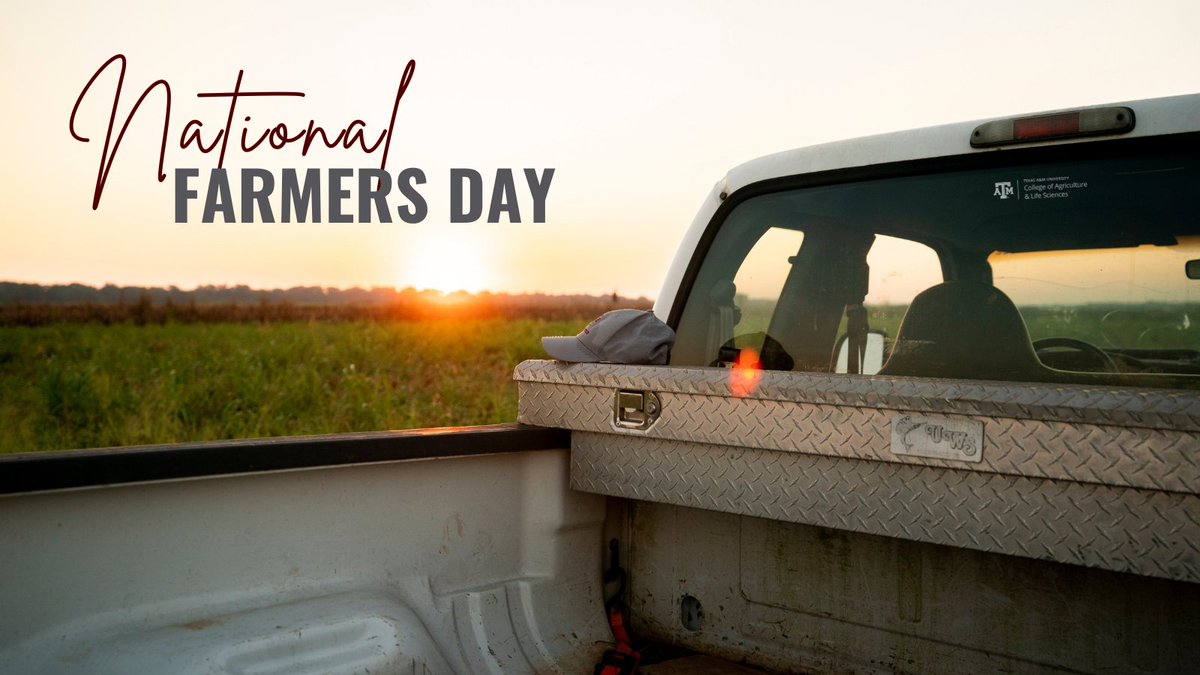 As a founding pillar of Texas's land-grant university, we continue to innovate, teach future leaders and support farmers and ranchers across the state. Today, we thank the producers helping to nourish the world and promote the sustainability of agriculture. #NationalFarmersDay