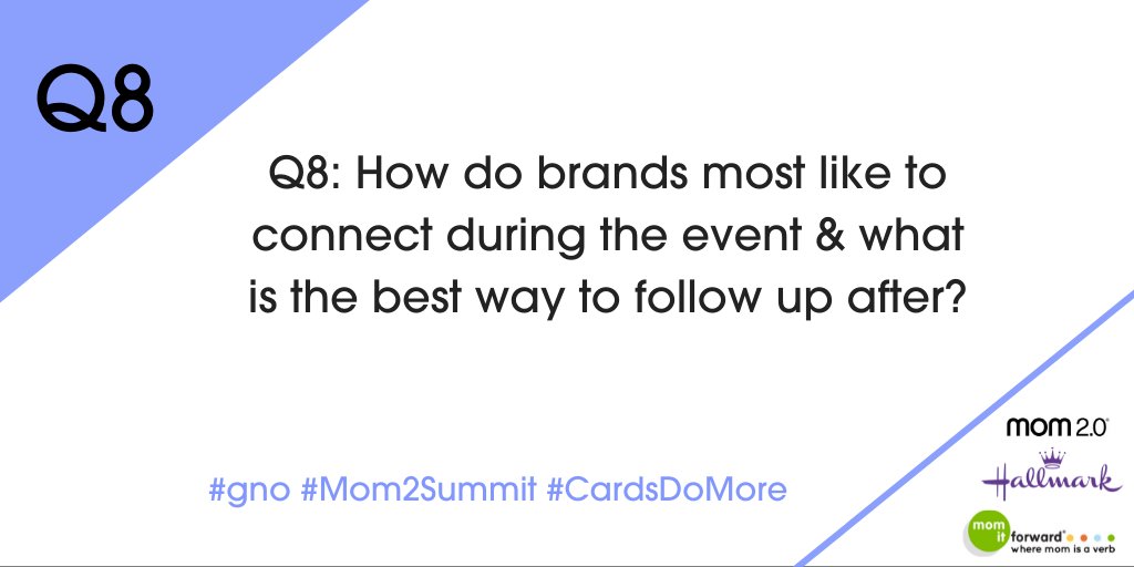 RT @MomItForward Q8: HOW DO BRANDS MOST LIKE TO CO...