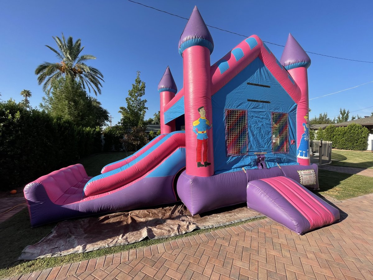 backyrdbounceaz's tweet photo. The princess combo is ready for your princesses next party!
.
Call now at 480-848-3721
Or book online at https://t.co/0EPqrvAPii
.
.
#bouncehouse #bouncehouserental #partyrental #partyrentals #bouncer https://t.co/WjSzxwA3v0