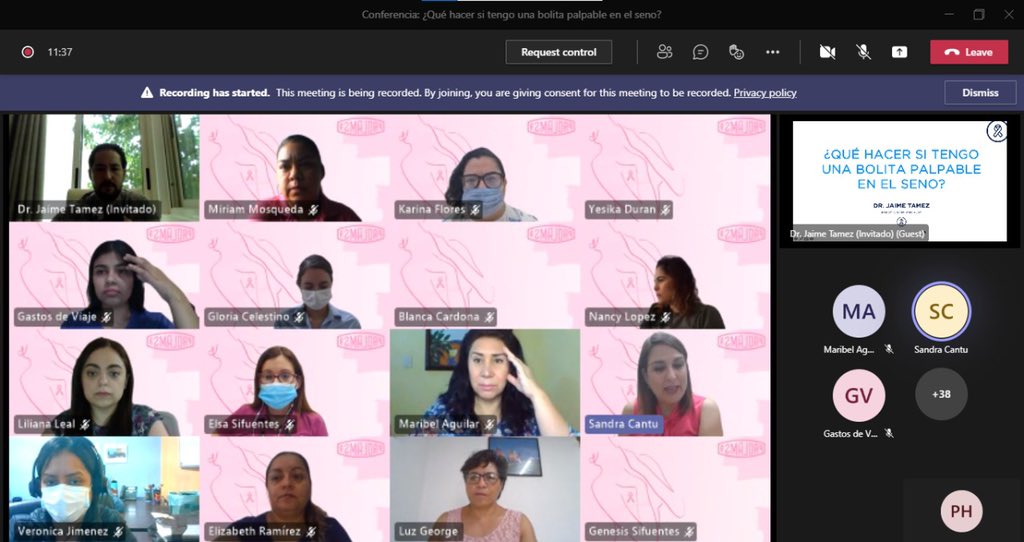 MILCorgmx's tweet photo. Pláticas sobre cáncer de mama impartidas por el Dr. Jaime Tamez y la Dra. Teresa Mireles. Gracias @Prolamsa por la invitación! https://t.co/OL5BRuKc1r