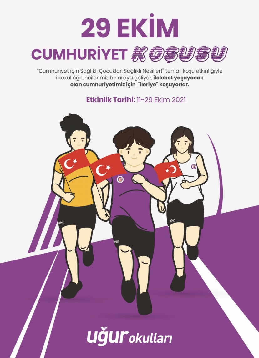 Cumhuriyet Koşusu 🏃🏼‍♀️💜 
⁦<a href="/nilcicek/">Nil Çiçek</a>⁩ 
⁦<a href="/oguz_turkmenli/">Oğuzhan TÜRKMENLİ</a>⁩ 
⁦<a href="/MrtKarakartal/">Murat Karakartal</a>⁩