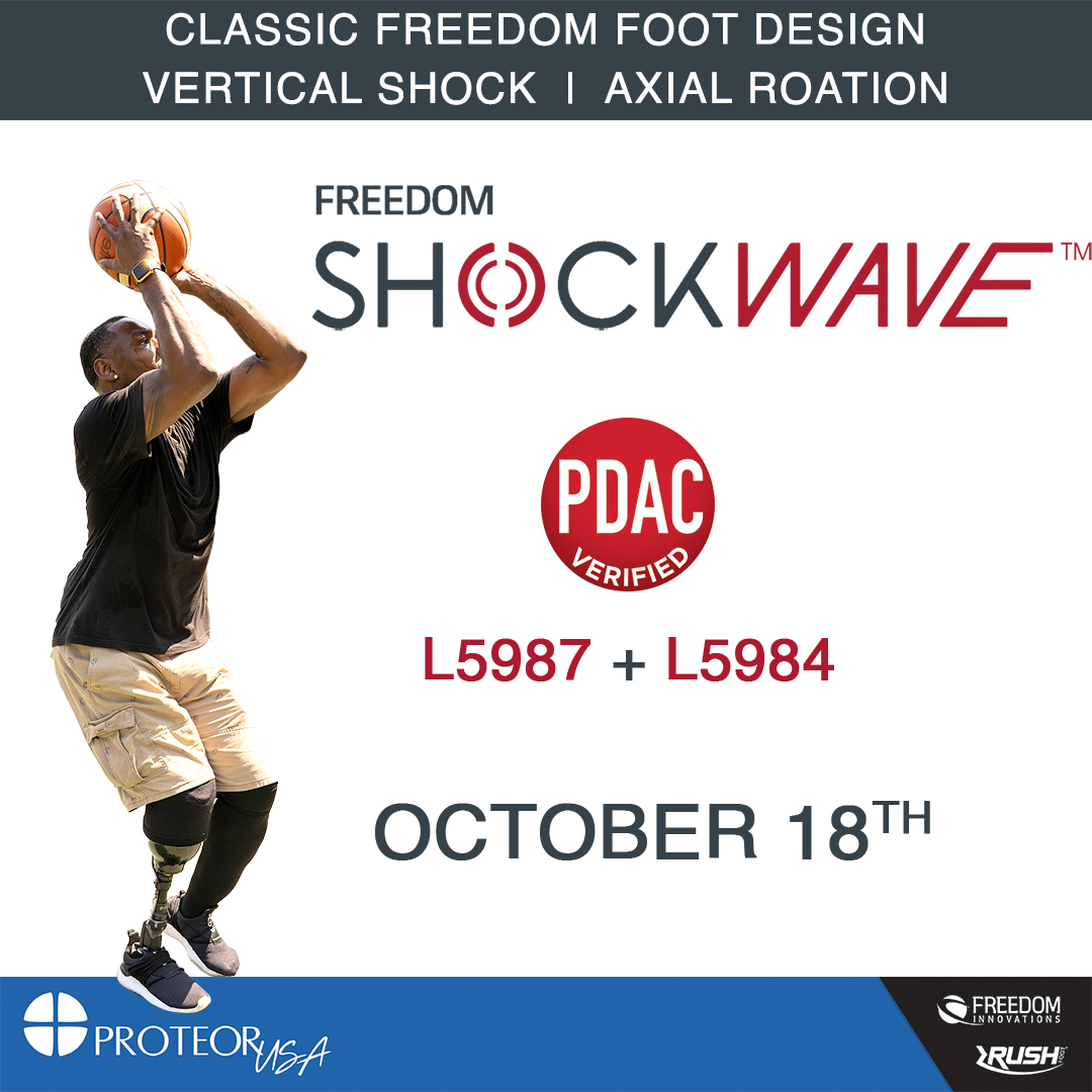 Classic Freedom foot design. Vertical Shock. Axial Rotation. PDAC Verified L5987 + L8984. The Freedom ShockWave™ arrives next week! 

More at freedomshockwave.com

#FreedomInnovations #ShockWave #WeAreProteor