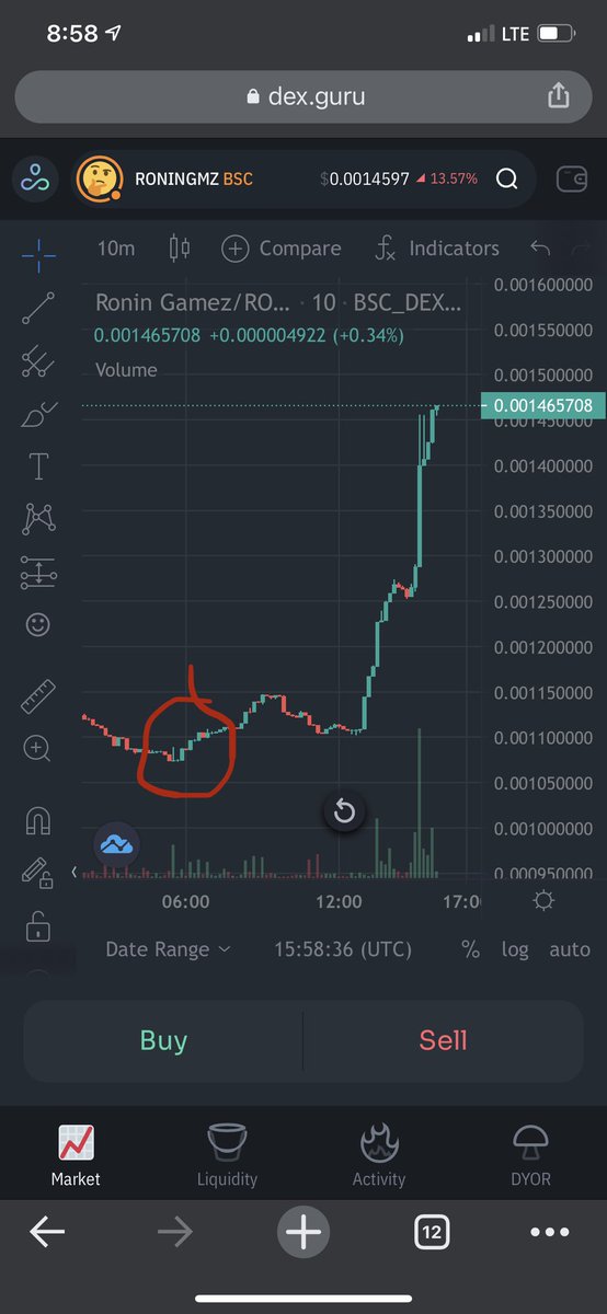 Bought @ronin_gamez $roningmz last night here… $.00107 & now it’s up 40% in less than 12 hours. Why? There’s an expo in Dubai that is bringing in the 🐳 🐋 . Huge opportunity here… you heard it here first! $btc $bnb $eth $sol $axs  #RONINinDUBAI