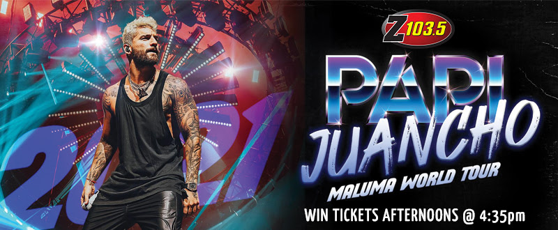 Z1035Toronto's tweet photo. Don't miss your chance to win tickets to the one and only, Papi Juancho Maluma World Tour! Listen to win this week at 4:35pm. @maluma https://t.co/QRhbaDBs4H