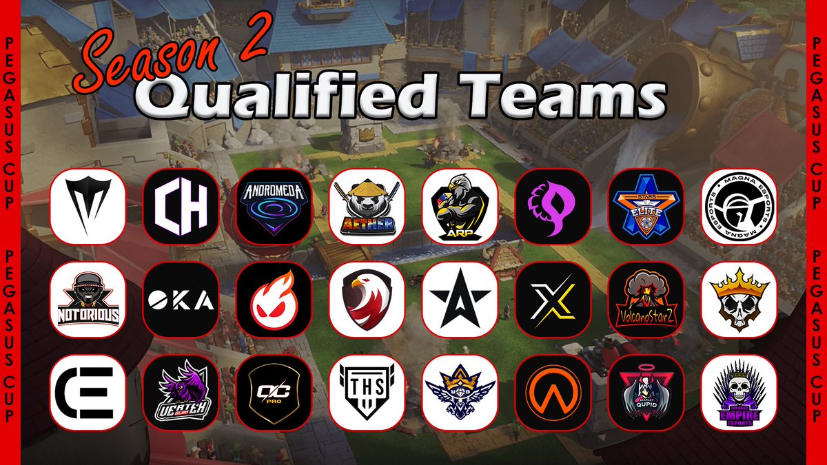 Presenting the qualified teams for Pegasus Cup Season 2.