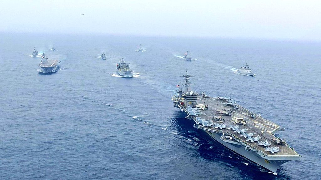 #Malabar_21 kicks off in Bay of Bengal bw 
#navies of #India #UnitedStates  #Japan 
#Australia 
🇮🇳🇺🇸🇯🇵🇦🇺 
#BridgesofFriendship 
#MaritimePartnership
#NavalCooperation 
#interoperability 
#IndianNavy