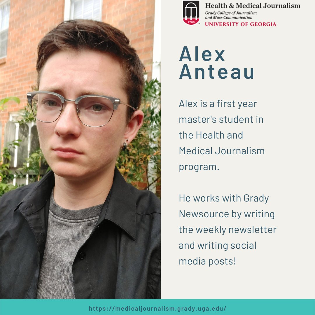 HMJatUGA's tweet photo. Meet first year master's student Alex Anteau! Learn more about Alex on our website at https://t.co/qJtP7mKUKE https://t.co/wNz68cfM8f