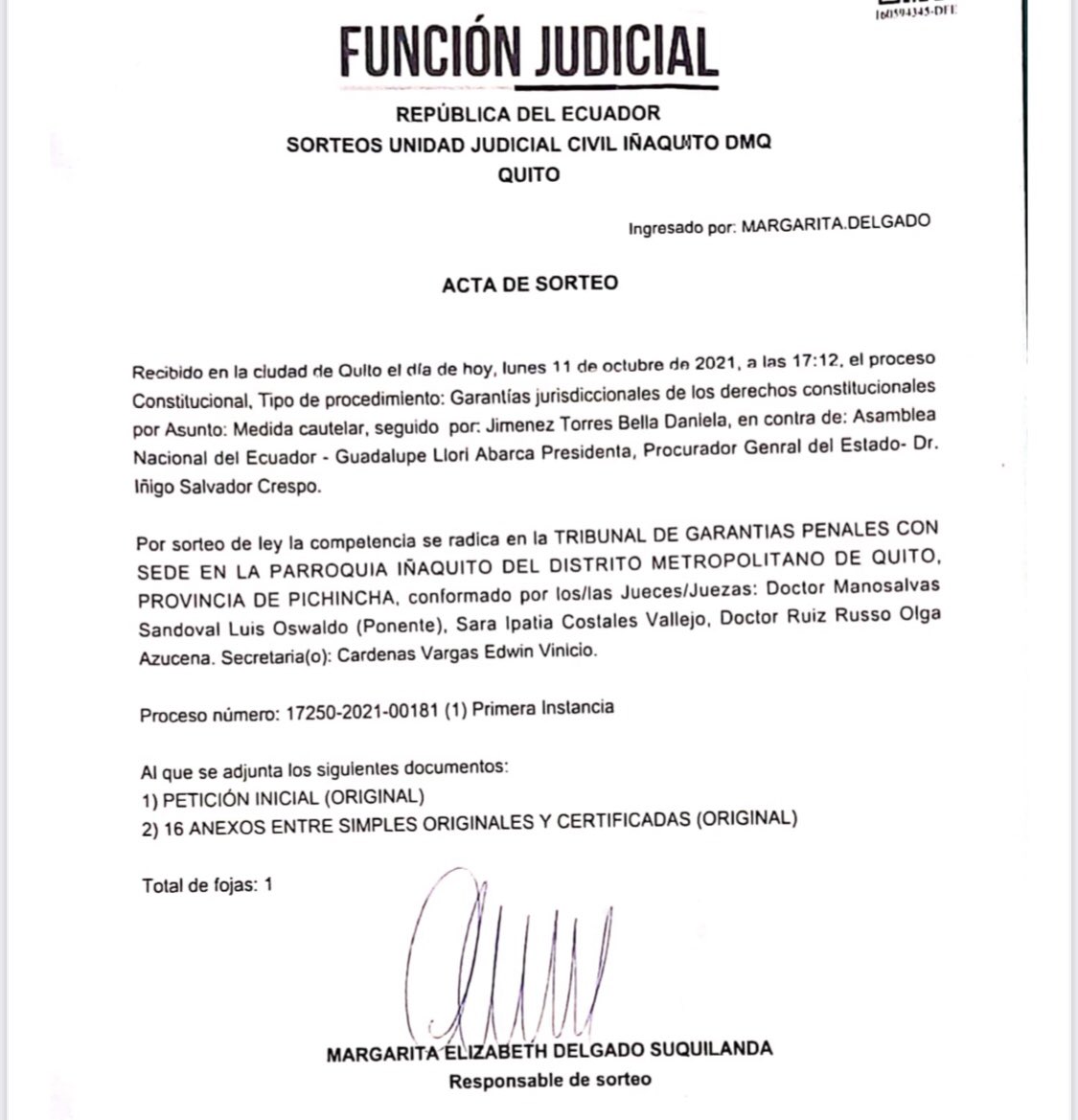 BellaJimenezecu's tweet photo. He presentado una acción de protección en contra de la ilegal actuación del Comité de Ética y su informe mal intencionado y viciado. Seguiré defendiendo mi honor y mi inocencia ante tanta violación al debido proceso.

#BastaDeInjusticias 
#NomásMentiras https://t.co/vdFEEKeFL2