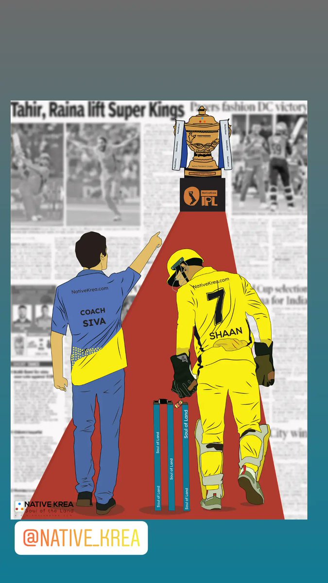 Trophy of Success It's the coach who mentors the captain and leads the entire team to the trophy of success. A creative captain is a good listener. Any venture initiated in a sportive manner has reaped mounds of success. #csk #ipl #msdhoni #dhoni #cricket #cooldhoni