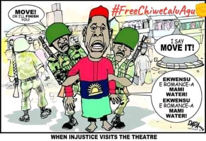 @AfamDeluxo His only crime was covering his nakedness with a tricoloured cloth... #FreeChinwetaluAgu