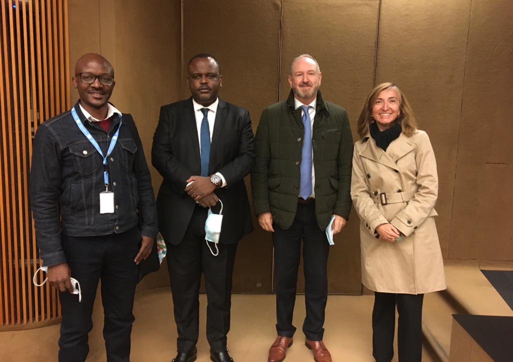 UNMAS's tweet photo. The UN Resident Coordinator for the Democratic Republic of the Congo, David McLachlan-Karr, briefed ambassadors in Geneva last week on the needs of the country, where 27 million people face food insecurity.  Mine-action clearance was also emphasized as part of the solution. https://t.co/HOgnDTalGm