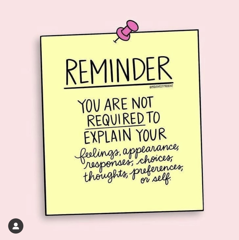 NJCUWomensCTR's tweet photo. You owe no one an explanation!
#ThoughtsforTuesday #NJCU #Jerseycity #positivity https://t.co/1UZKJW4wf1