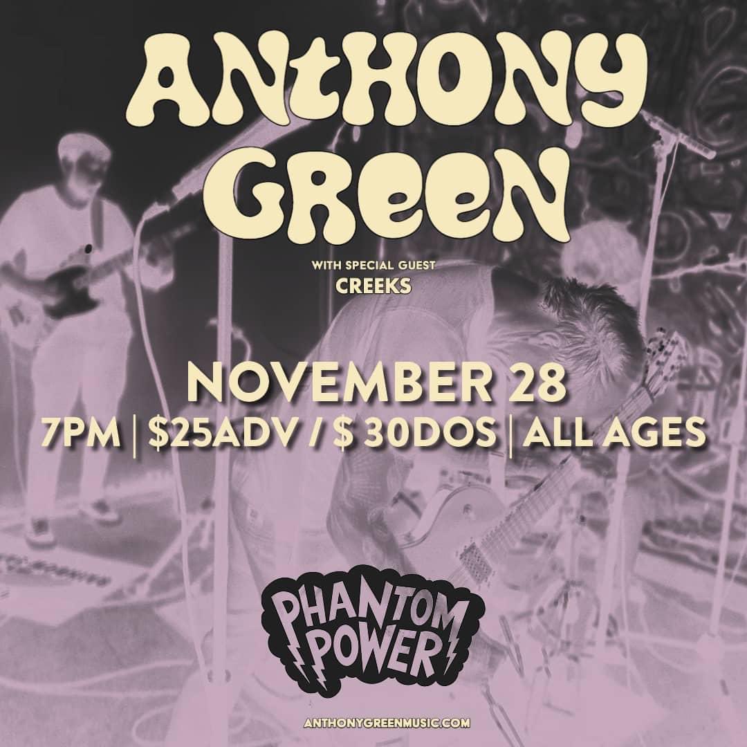 Phantom Power (@phantompower717) on Twitter photo NEW SHOW! Anthony Green on November 28th! Tickets on sale this Friday at 10am! <a href="/AnthonyGreen/">anthony green (he/him)</a> phantompower.net #anthonygreen #phantompowerpa #millersville NEW SHOW! Anthony Green on November 28th! Tickets on sale this Friday at 10am! <a href="/AnthonyGreen/">anthony green (he/him)</a> phantompower.net #anthonygreen #phantompowerpa #millersville