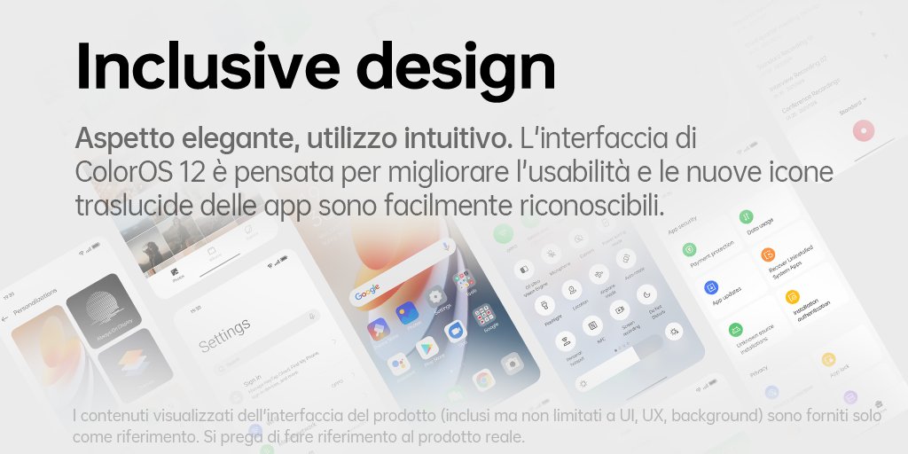 oppoitalia's tweet photo. Scopri le caratteristiche principali del nuovo #OPPOColorOS12.
#JustSync https://t.co/RJyVkjfXod