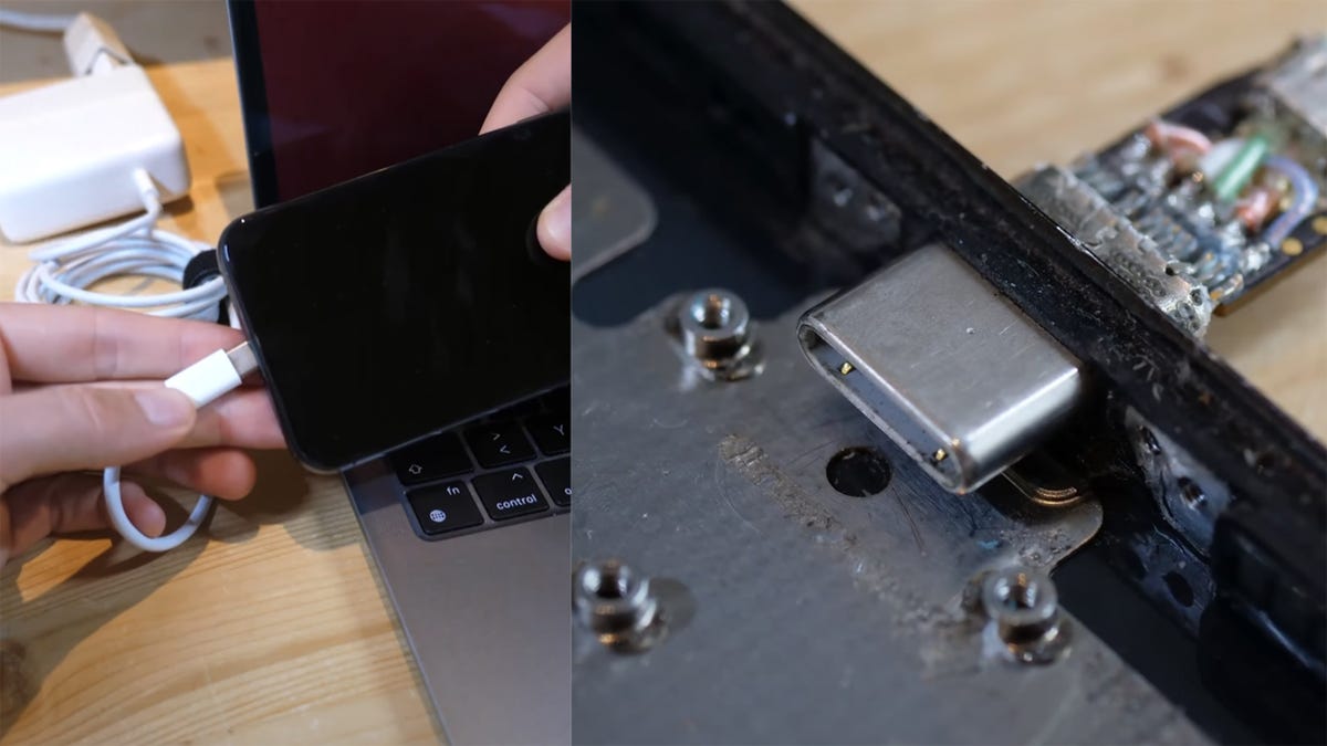 Engineer One-Ups Apple By Adding a Working USB-C Port to an iPhone
