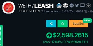 CryptoBokiWop's tweet photo. $LEASH +17.93% (24H) @SHIBTOKEN 

https://t.co/hcr9R6Dqqv
https://t.co/OVoTuAUONd https://t.co/zhY6QnoJHn
