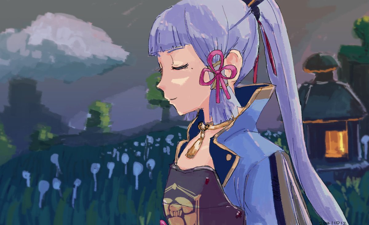 Miluda's tweet photo. Day 11 &amp; 12 of #genshintober2021
Character you relate to - Kamisato Ayaka
神里綾華
わたしたちの白鷺の姫君…
#genshinimpact #原神 #ayaka #genshinimpactfanart https://t.co/z8ZNW8pN1F