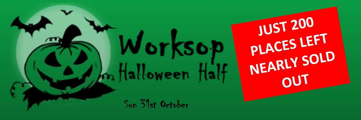 WorksopHM's tweet image. Hello Batty as hell associates,  Don't miss out on our Autumn classic- selling out fast: worksophalfmarathon.co.uk