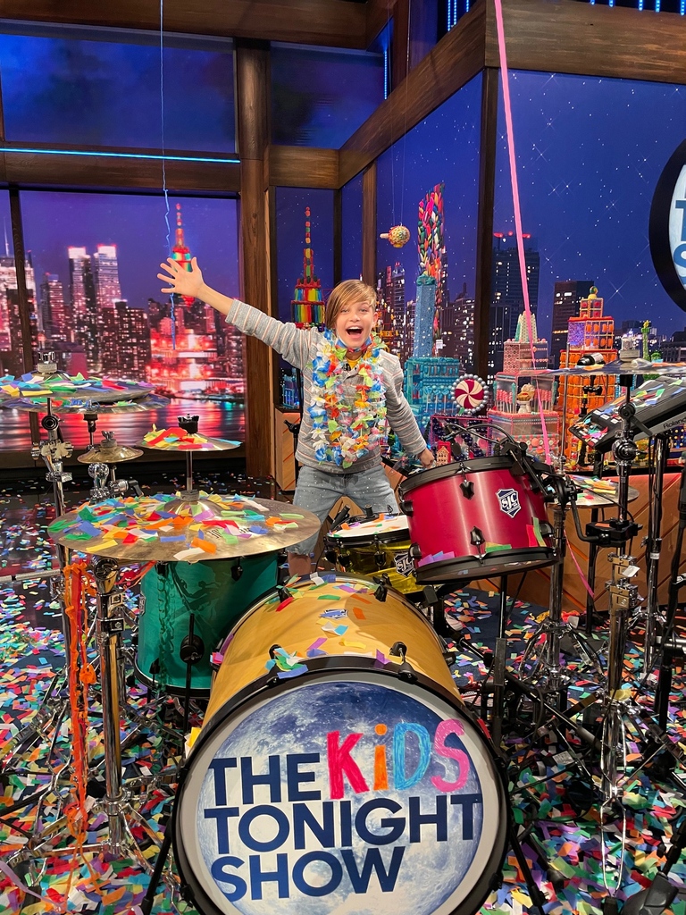 SJCdrums's tweet image. In just two days on Oct. 14 the @kidstonightshow premiers on @peacockTV, hosted by @recker, with the help of some SJC drums 😏 We're very proud of this little dude, be sure to tune in and see the awesomeness for yourself! ⁠🌟⁠