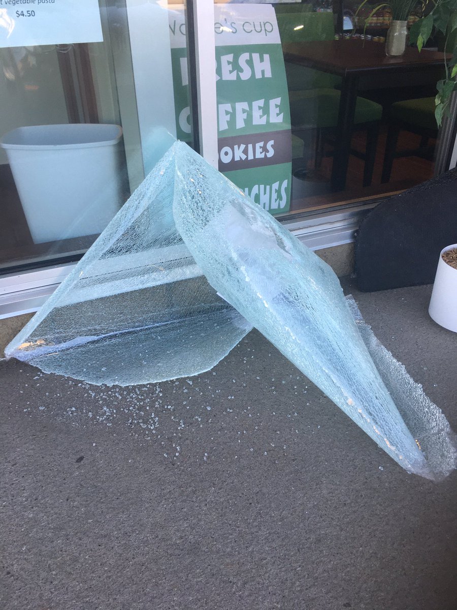 Waynes_cup's tweet photo. Thank you to the person who broke into Wayne’s Cup last night, smashing our front door, looking for cash and leaving us with a $1000 bill……fortunately nothing else was taken. #crimescene #thief #lifeskills #SpecialNeeds #dayprogram #autism #coffee #coffeeshop https://t.co/fSNV4ozsGe
