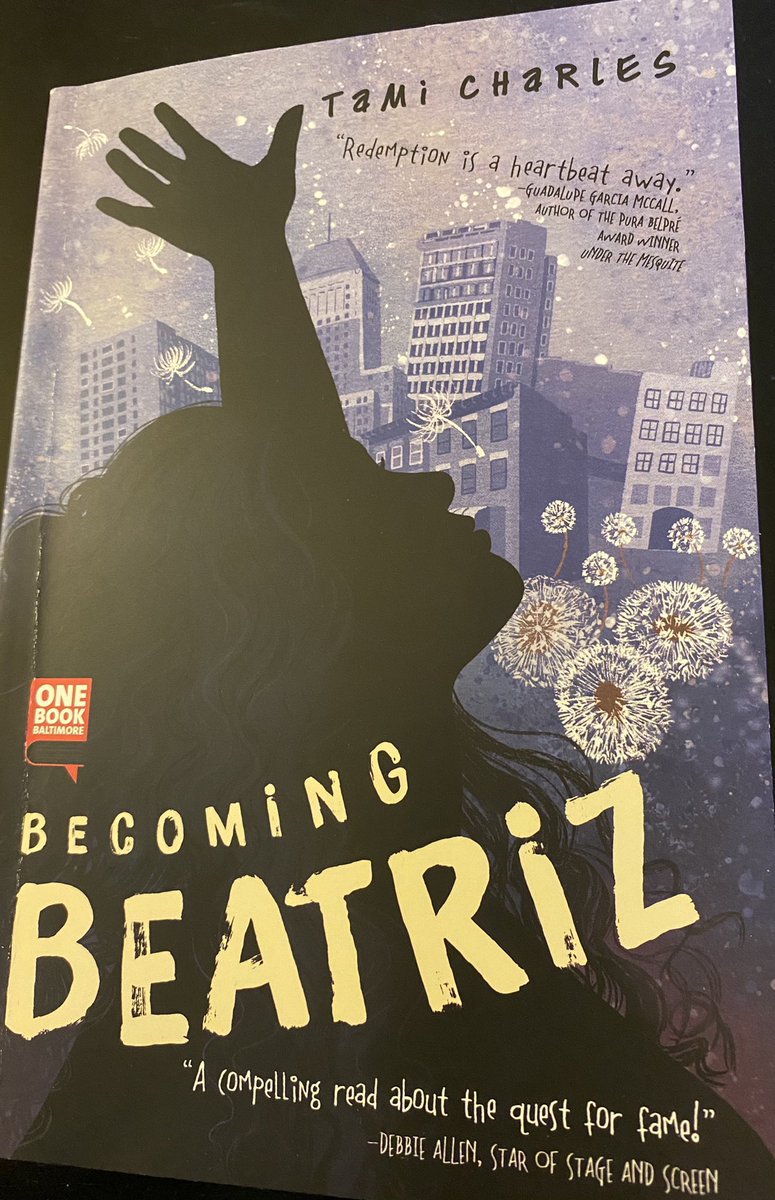 CollingtonEMS97's tweet photo. @CollingtonEMS97 our MS scholars are reading “Becoming Beatriz” by Tami Charles. This is this years text from One Book Baltimore. Our staff are excited to be able to engage our scholars in conversation about this text. @KingMark01 @ms_education #ONEBOOKBALTIMORE https://t.co/uSqwZPB63l