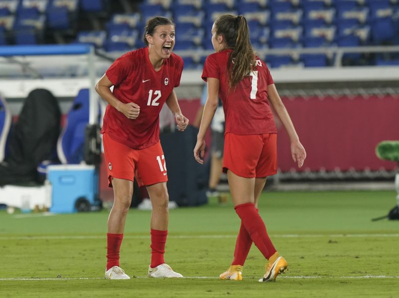 Four players from B.C. are getting the call for the first two games of the Canadian women’s soccer team’s Olympic gold medal celebration tour. bit.ly/3lwuLh4