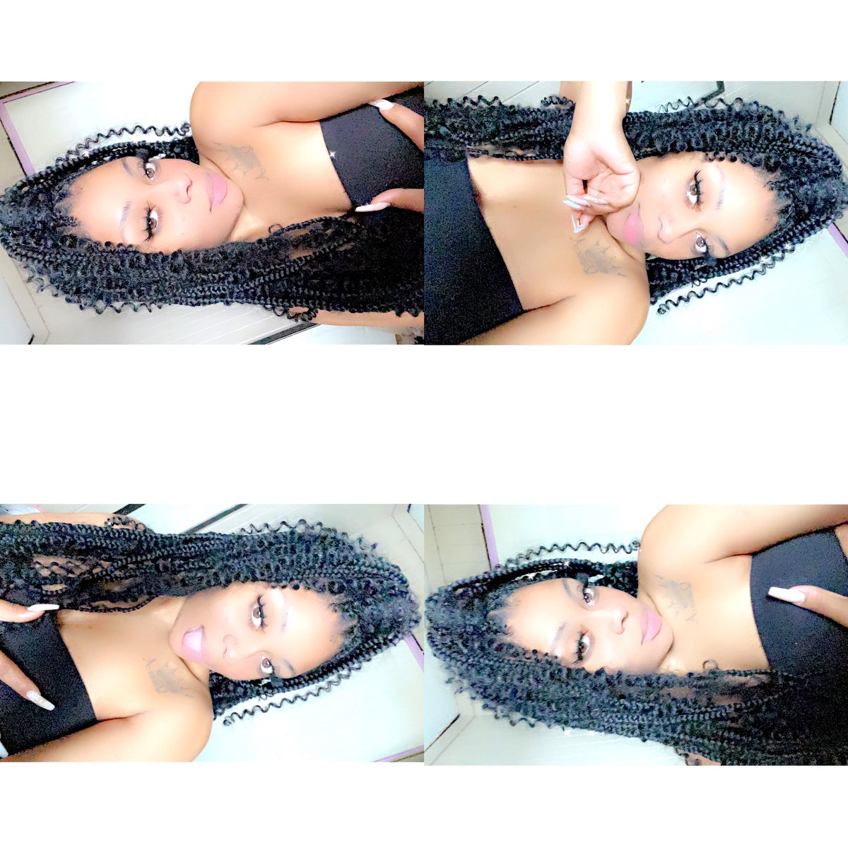 _amiaa1's tweet image. Got a little attitude, but I think it’s kinda cute🖤