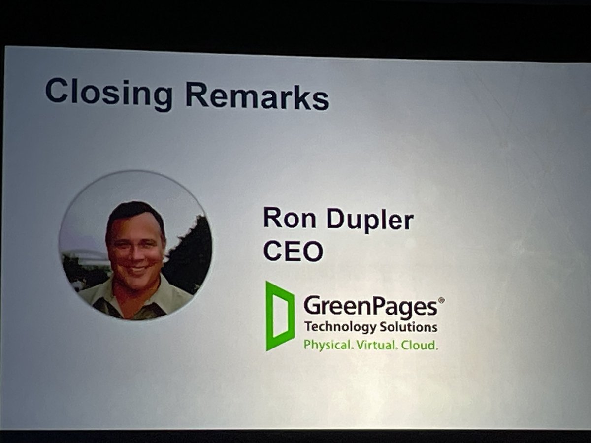 ChristinaSzabad's tweet image. Closing up Best of Breed with Ron Dupler from GreenPages  #BOB21 #GreenPages #CRN
