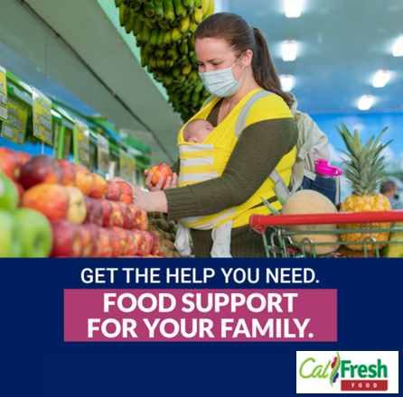 CalFresh households will receive an increased monthly benefit amount starting on Oct. 1.

The average benefit increase is $12 - $16 per person per month. No action is required to receive the increase.

For more information visit GetCalFresh.org