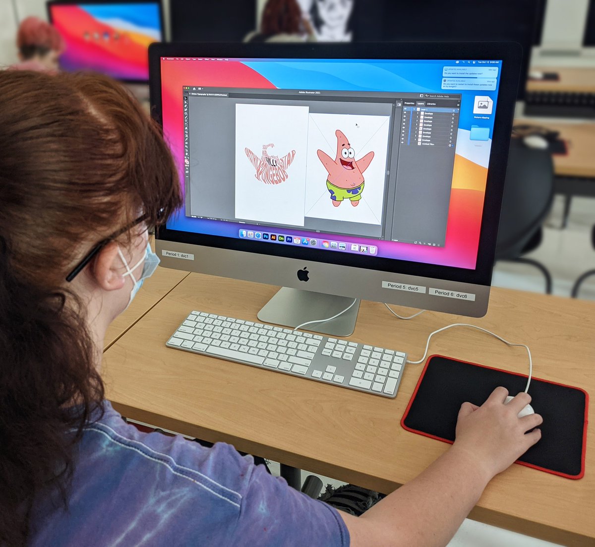 Students in Visual Design One are learning how to create vector graphics and typography art! #ThisIsJustTheBeginning <a href="/frps_durfee/">Durfee High School</a>