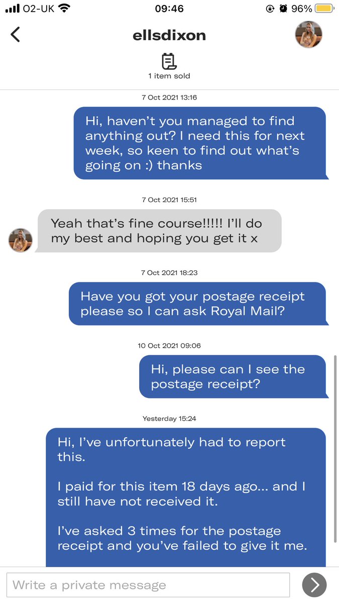 So you pay for an item, never receive it, the girl ignores all my messages and <a href="/depop/">Depop</a> don’t class this as ‘unacceptable behaviour’ when it’s reported 👍🏻👍🏻 no wonder your site is full of scammers! <a href="/askdepop/">askdepop</a>