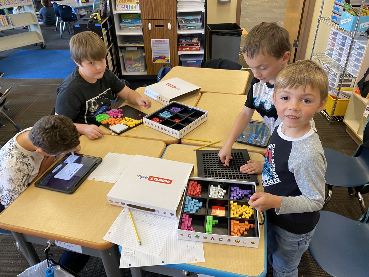 Miss_Seifert's tweet photo. It’s another amazing night of Tech Club! We are focusing on building our characters and starting the storylines for our games. We love Bloxels! https://t.co/WAPpBQqTN2