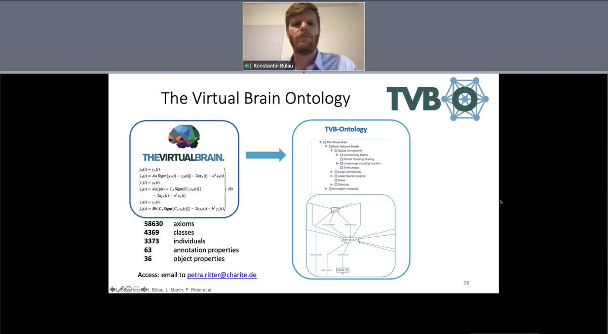 CourtiolJulie's tweet photo. and is introducing #TVBO, an ongoing work at the @BrainModes aiming to link the #BNM implemented in @thevirtualbrain to #biological mechanisms https://t.co/tUeaJSxO3D