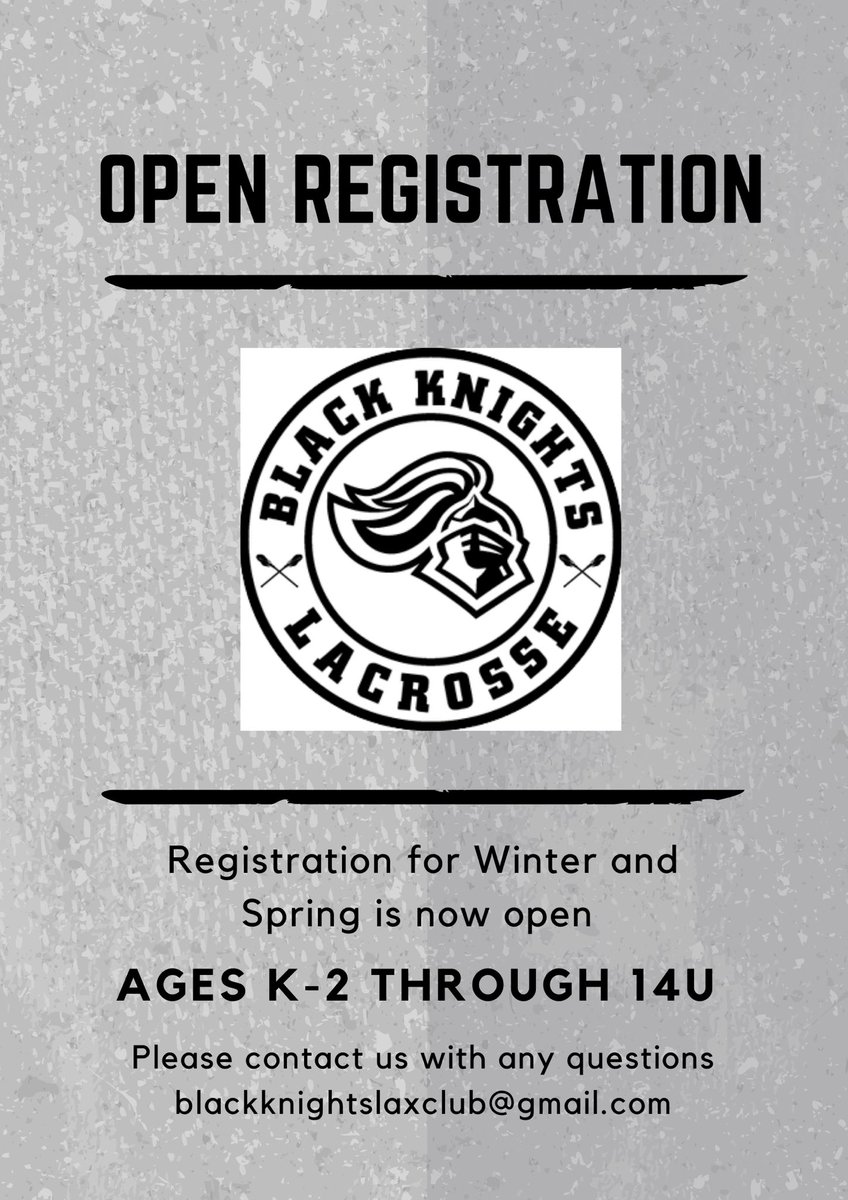 Winter and spring registration is LIVE 🥍 blackknightslax.com/registration/
