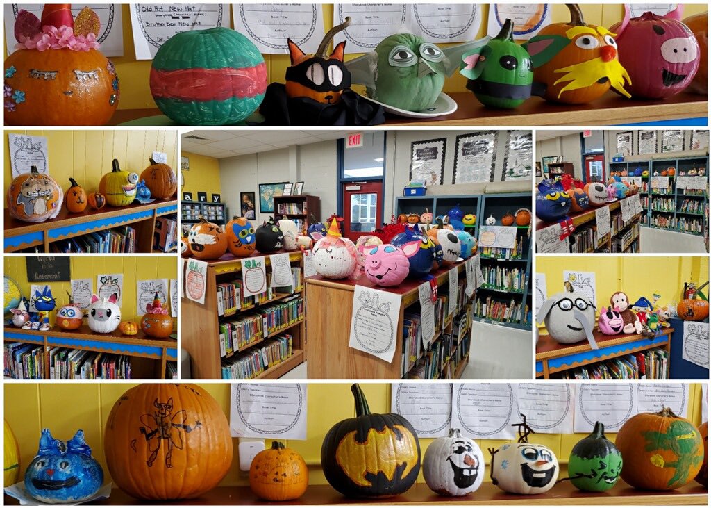 It's spooky szn here at Rosemont! Our Rockets worked so hard on their story book character pumpkins and we love them!