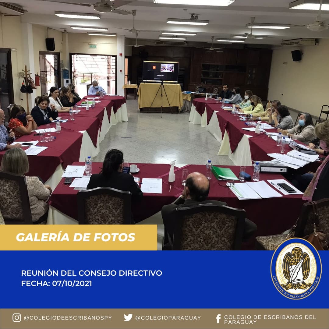 Galería de fotos - Reunión del Consejo Directivo en fecha 07/10/2021.