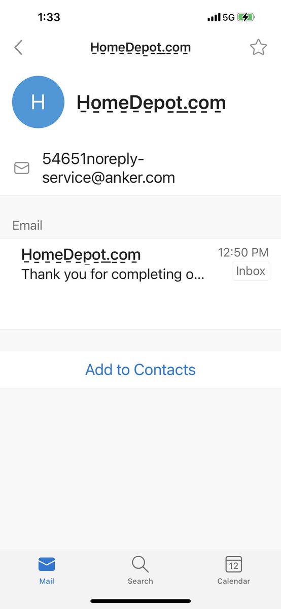 youlikezach's tweet photo. @AnkerOfficial @HomeDepot @Outlook weird scam email coming from your email servers masked as a Home Depot survey. https://t.co/Zj3RcwnNJ3