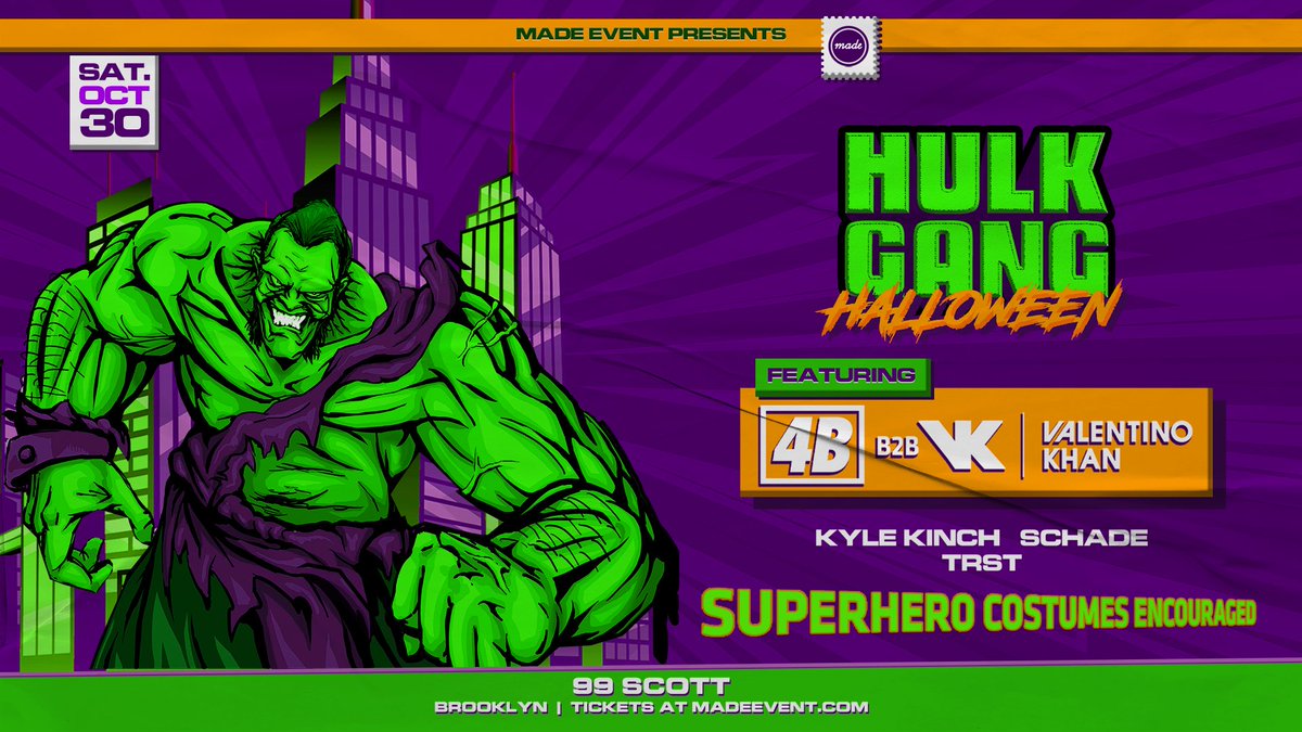trstmusic's tweet photo. FIDGET GANG NYC WYA?

Finally back in NYC for halloween supporting the homies @DJ4B and @ValentinoKhan with @throwinschade and @kylekinchmusic ! https://t.co/BTAZEpsW8i