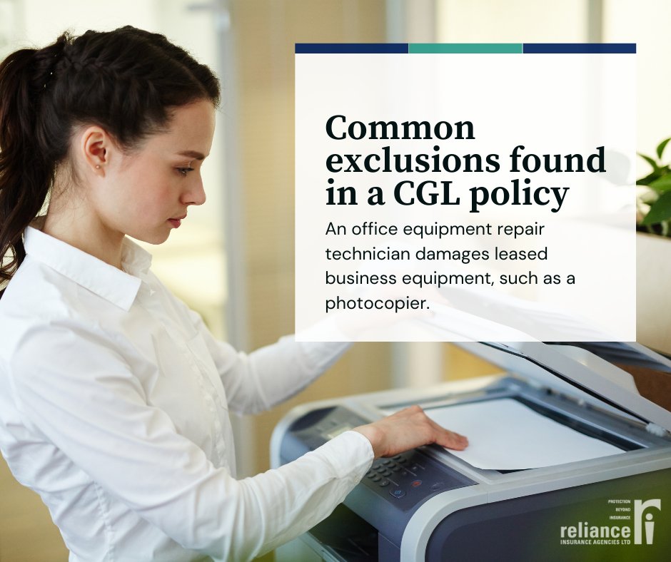 relianceins's tweet image. CGL exclusion applies only to personal property, not real property such as buildings or permanently attached fixtures. Find out more on our latest blog: bit.ly/CGL_201
.
.
.
.
#CGL #commercialgeneralLiability #Commercialgeneralliabilityinsurance #DigitalMarketing