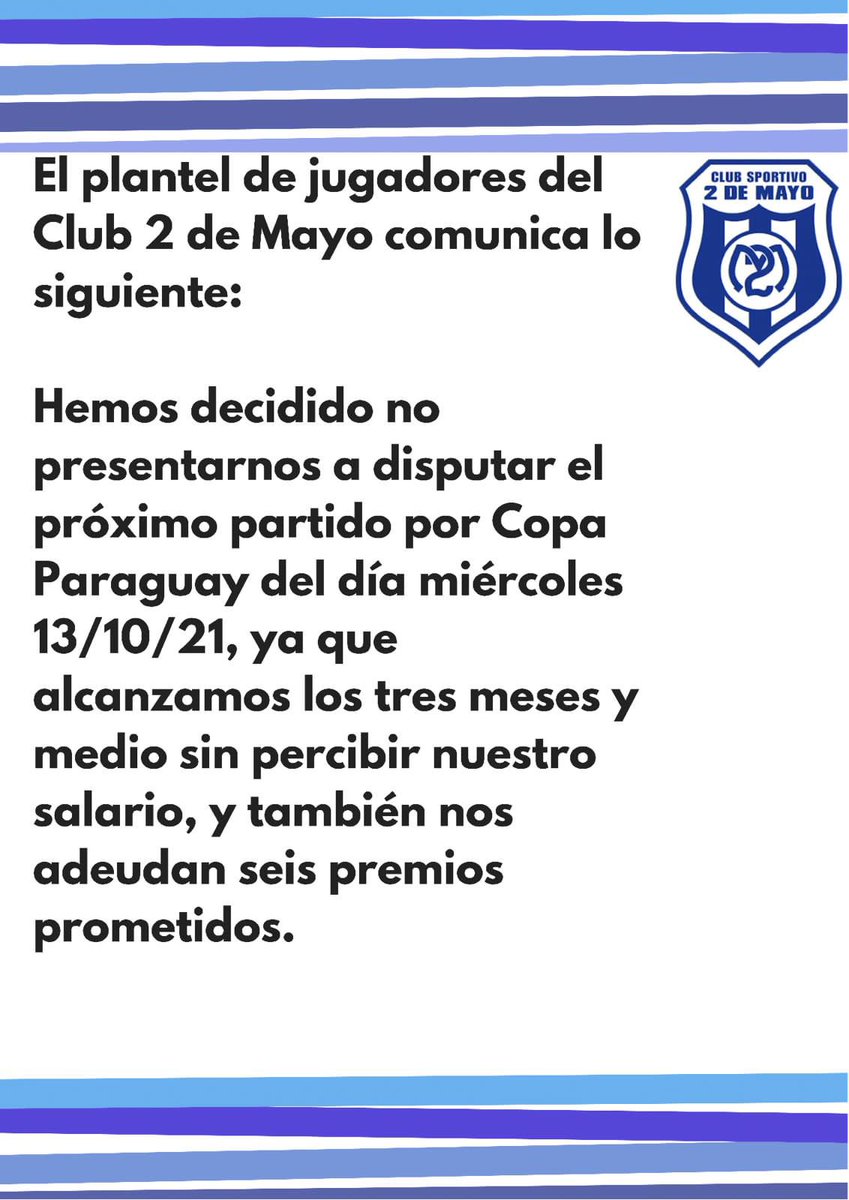 Solo pedimos lo que nos corresponde 🙌🏻. <a href="/CopaParaguayAPF/">Copa Paraguay APF</a> <a href="/APFOficial/">APF</a> <a href="/ABCDeportes/">ABC Deportes</a> <a href="/d10paraguay/">D10 Paraguay</a> @SomosVersusPY <a href="/versusparaguay/">Versus</a> <a href="/IntermediaAPF/">Intermedia APF</a>